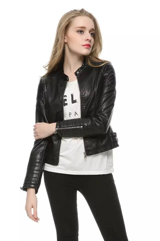 Voodoo Machine Co. Women's Slim Fit Casual Faux Leather Jacket