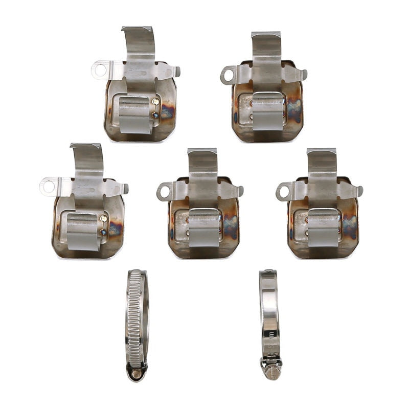 Voodoo Cycle House Universal Motorcycle Exhaust Armor Heat Shields For 27-51mm Exhaust Pipes