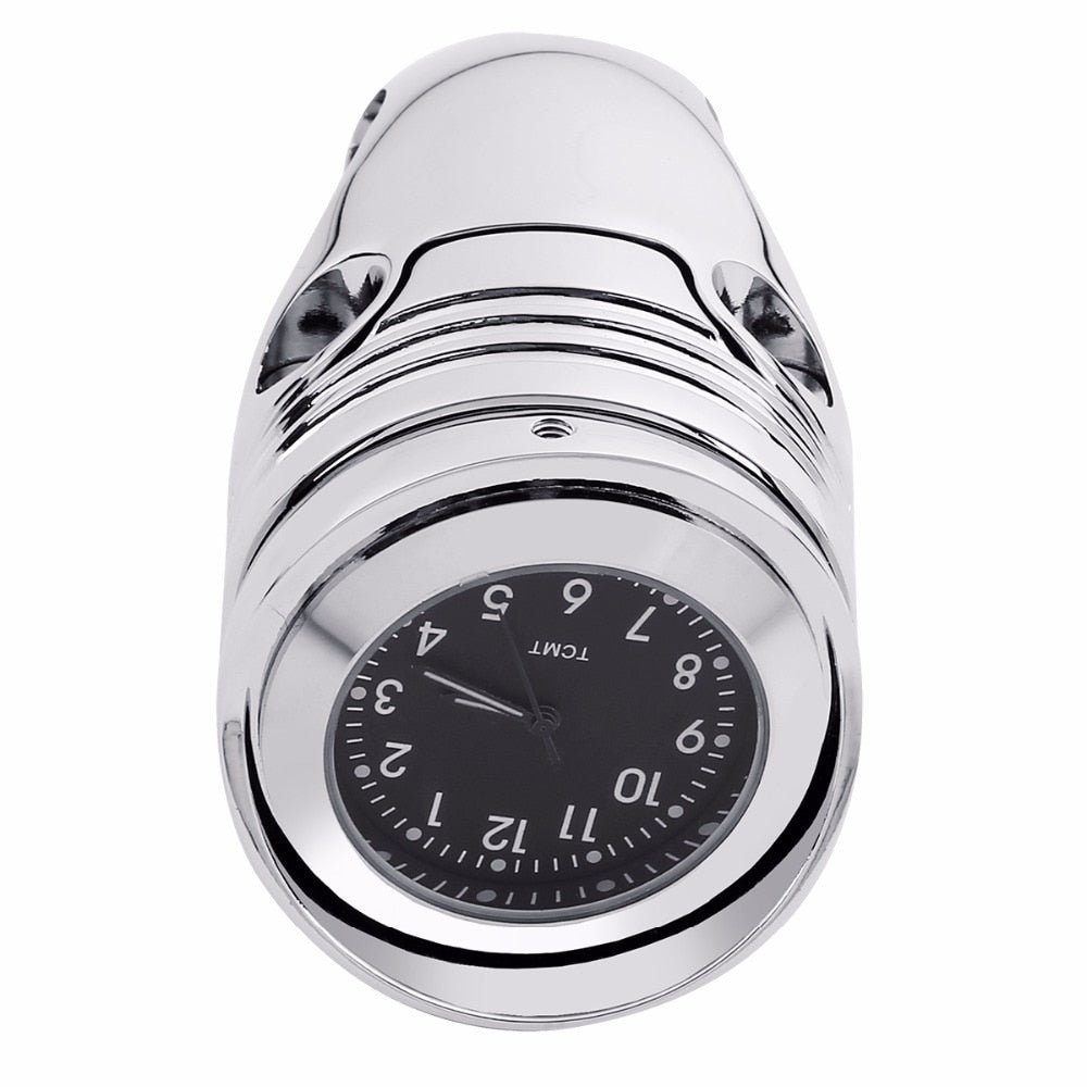 Voodoo Cycle House Universal 1-1/4" Motorcycle Handlebar Clock