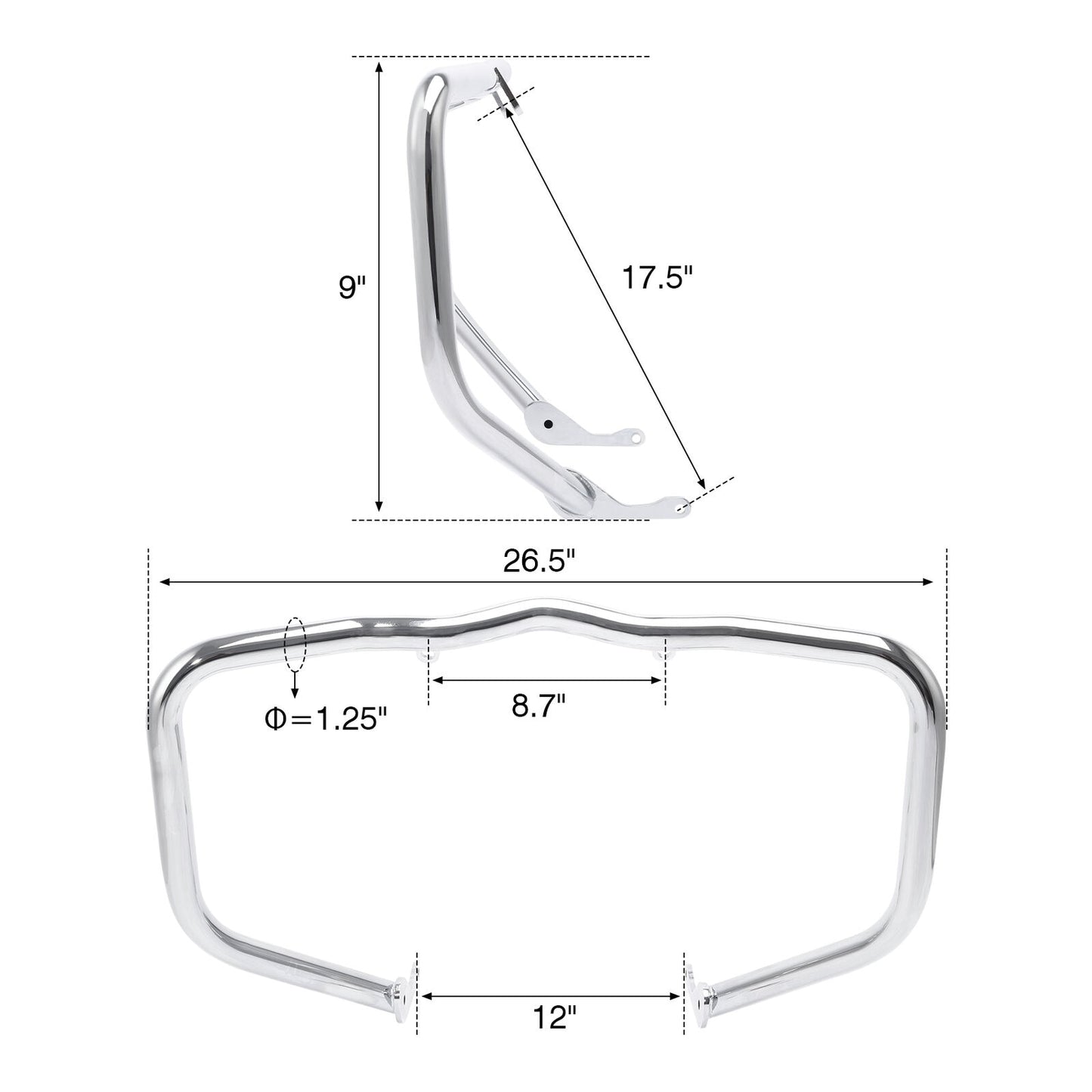 Voodoo Cycle House Custom Highway Crash Bar For Harley-Davidson Sportster Models