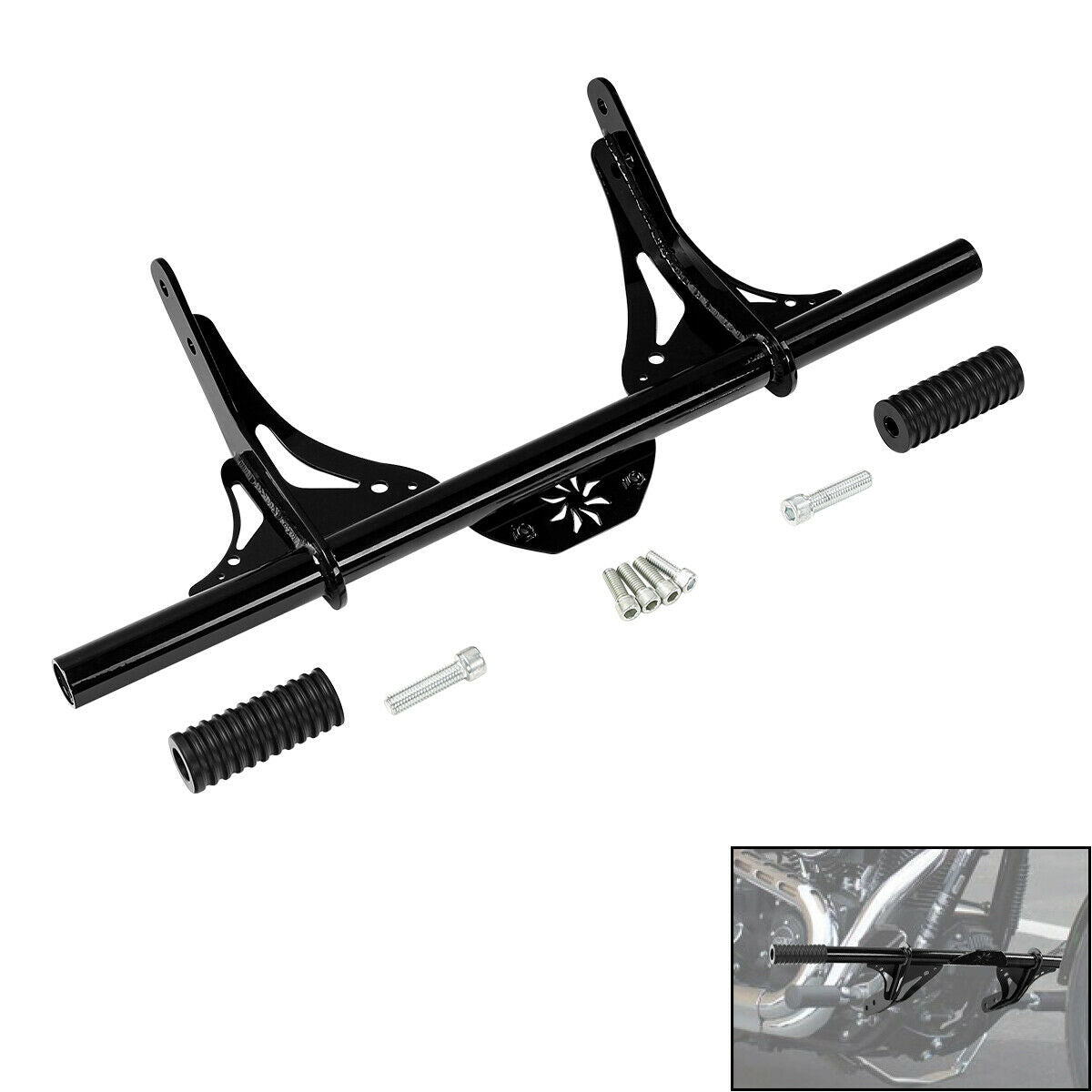Voodoo Cycle House Custom Mustache Bar For 2006-2017 Harley-Davidson Dyna Models