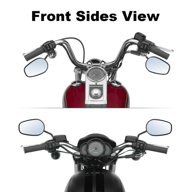 Voodoo Cycle House Mirrors For Harley-Davidson & Custom Applications