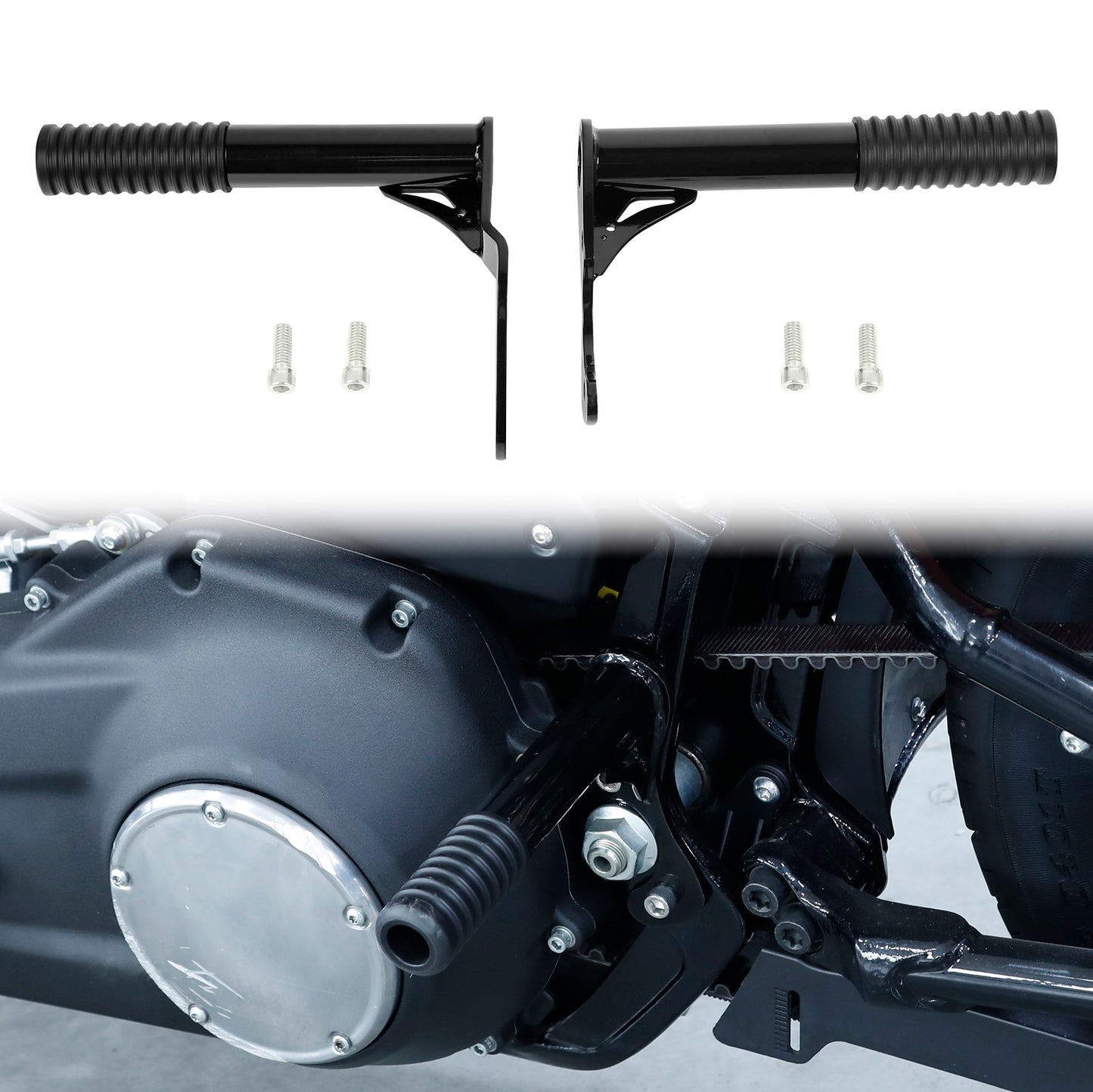 Voodoo Cycle House Custom Highway Crash Bar & Rear Passenger Pegs For 2018-UP Harley-Davidson Softail Low Rider Street Bob Models