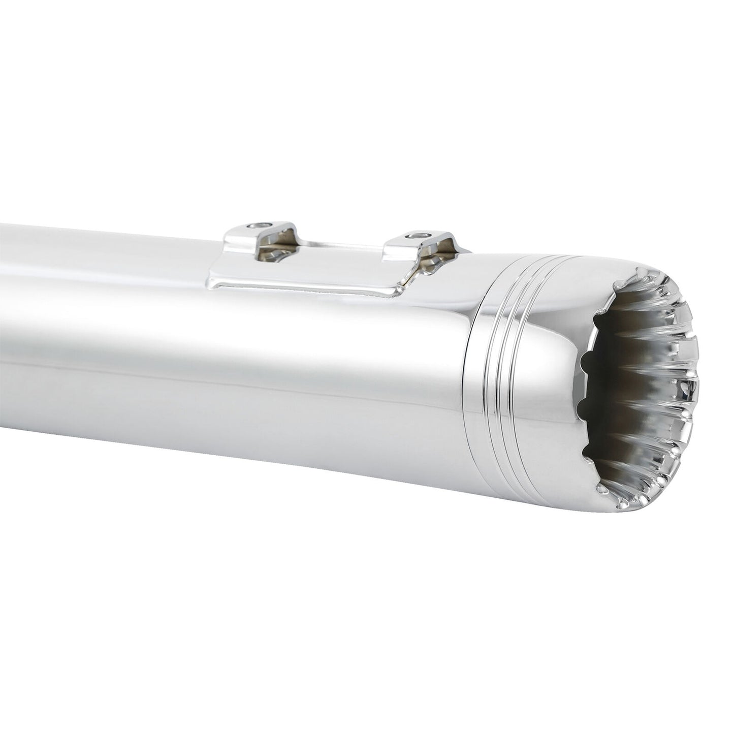 Voodoo Cycle House Custom 4" Chrome / Black Slip-on Mufflers For 1995-2016 Harley-Davidson Touring Models In Various Styles