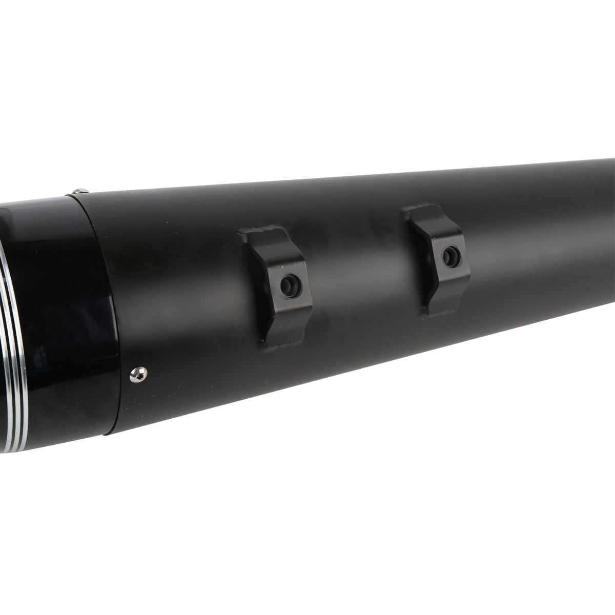 Voodoo Cycle House Custom 4" Chrome/Black Megaphone Slip-on Mufflers For 1995-2016 Harley-Davidson Touring Models