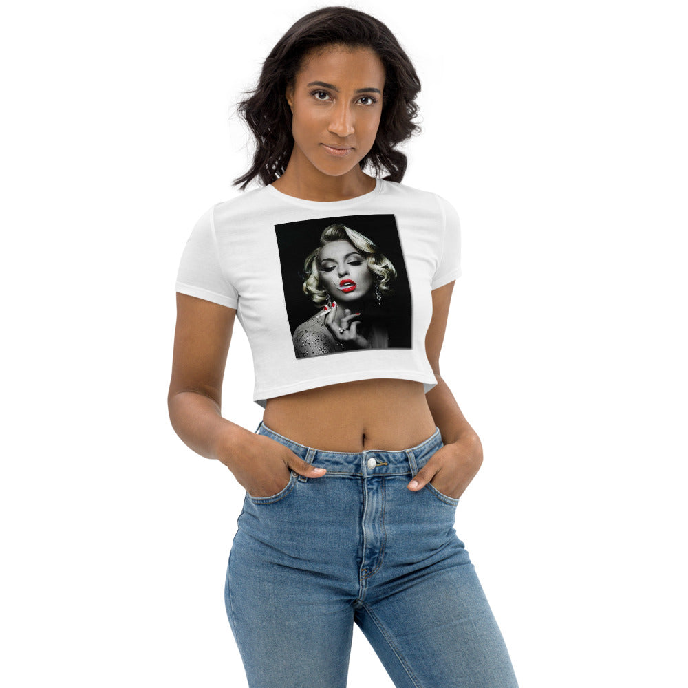 MARILYN SMOKING Organic Crop Top