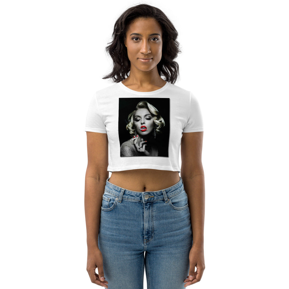 MARILYN SMOKING Organic Crop Top
