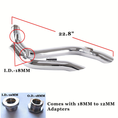 Voodoo Cycle house custom 2in Exhaust Pipes For Harley Sportster Touring Dyna 1984-2023
