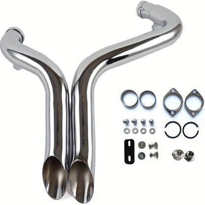 Voodoo Cycle house custom 2in Exhaust Pipes For Harley Sportster Touring Dyna 1984-2023