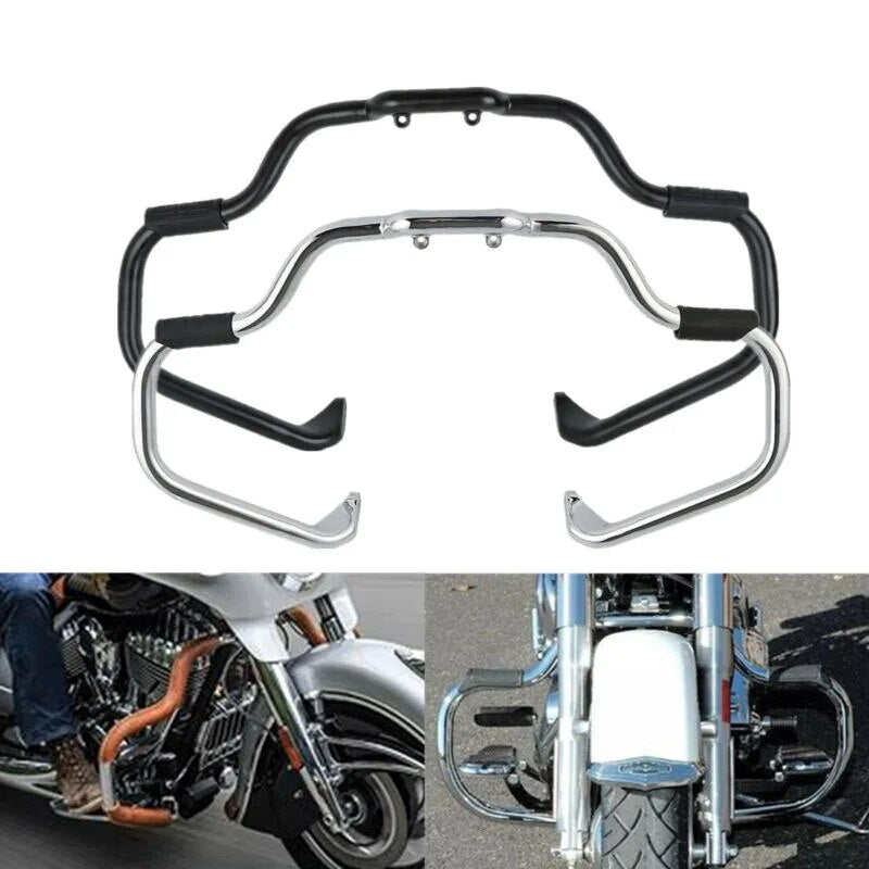 Voodoo Cycle House Custom Mustache Engine Guard & Lower Fairing For Indian 2014-2018 Chieftain Roadmaster Classic Dark Horse Elite