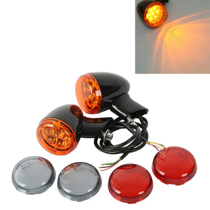 Voodoo Cycle House Custom Bullet Turn Signals / Brake Lights For Harley-Davidson - Custom Applications