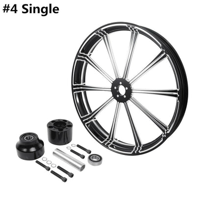 Voodoo Cycle House Custom 26" x 3.5" Front Wheel & Hub Assembly For Harley-Davidson & Custom Applications Touring Road King Street Electra Glide 2008-UP