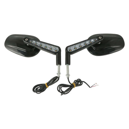 Voodoo Cycle House Custom Mirrors With LED Turn Signals For Harley-Davidson V ROD VRSCF 2009-2017 2016 2014 2010 2008