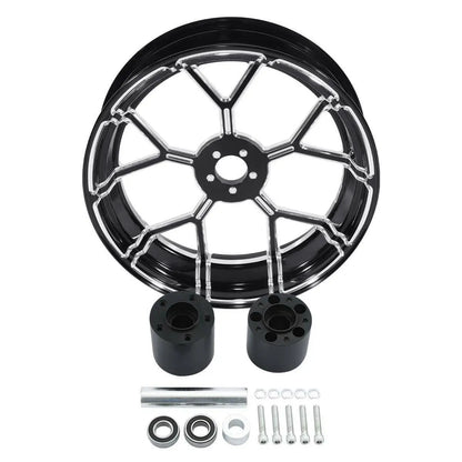 Voodoo Cycle House Custom 18" x 5.5" Rear Wheel with Hub Assembly For Harley-Davidson & Custom Applications Touring Models Non ABS 2009-2020 FLTR/FLHT/FLHR/FLHX
