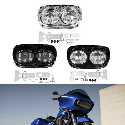 Voodoo Cycle House 5-3/4" LED Headlight For Harley-Davidson Road Glide FLTR 1998-2013