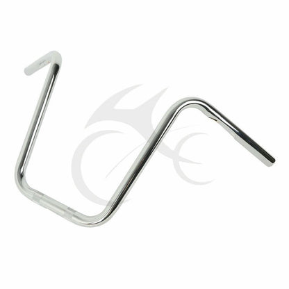 Voodoo Cycle House Custom Chrome / Black 14in. Ape Hanger Handlebars For Harley-Davidson & Custom Applications