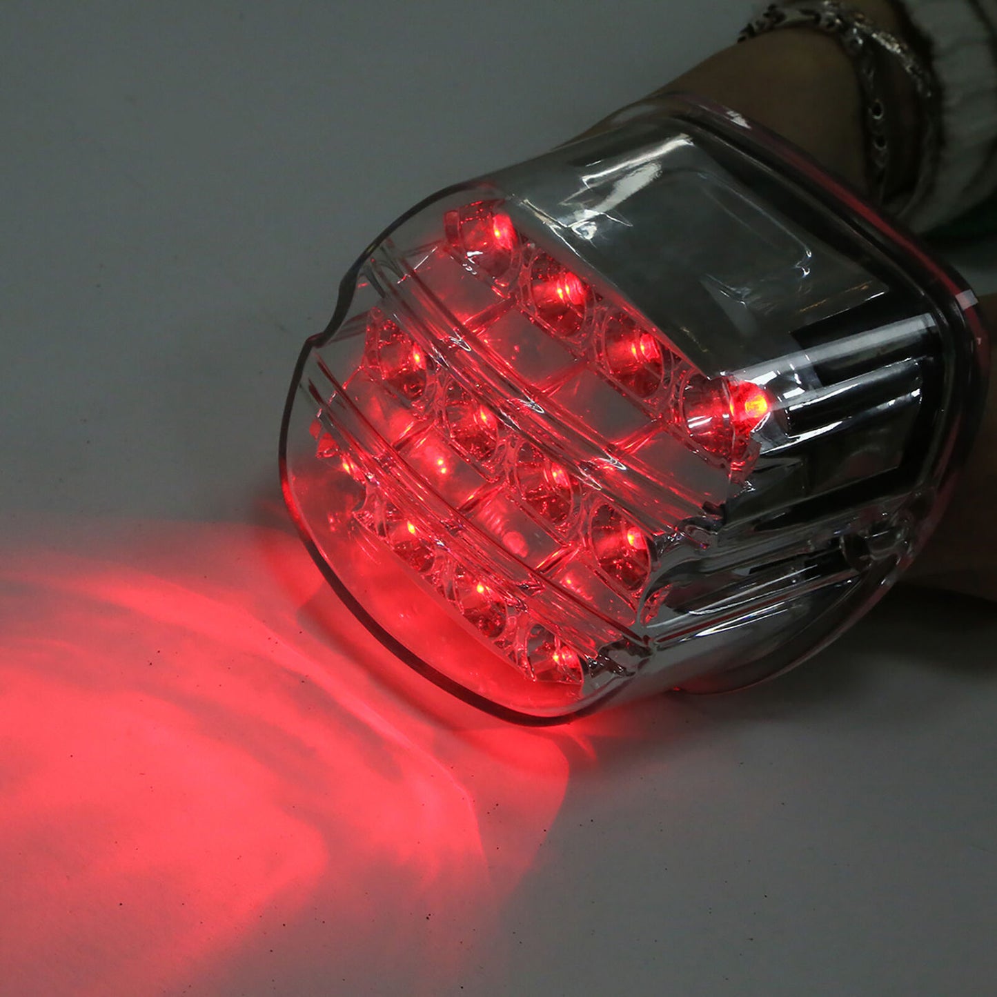 Voodoo Cycle House LED Brake Tail Light Conversion Kit For Harley-Davidson FLHTC/I FLHTCU/I FLHTK FLST FXST FXD XL Electra Glide Softail