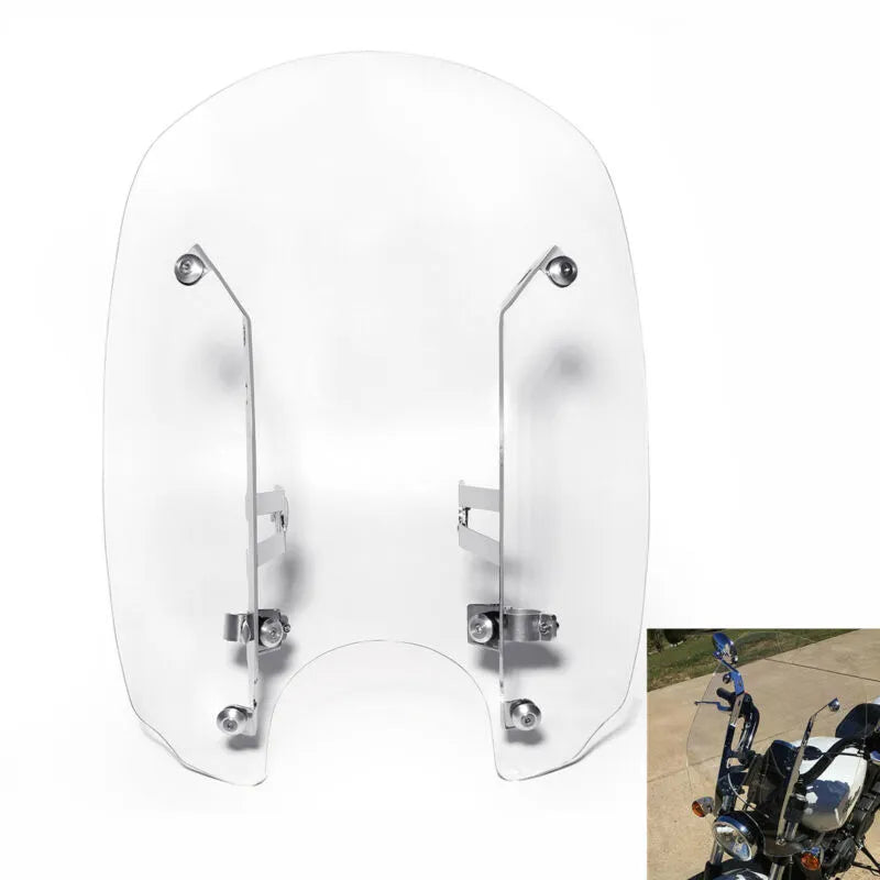 Voodoo Cycle House 20" Windshields With Mounting Hardware For Indian Scout 2015-2020 Bobber Sixty ABS 100th Anniversary Motorcycle