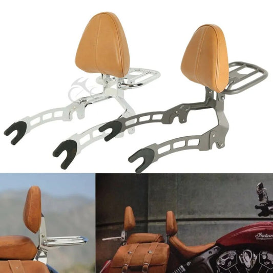 Voodoo Cycle House Custom Backrest & Luggage Rack For Indian Scout 2015-UP
