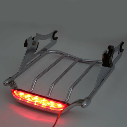 Voodoo Cycle House Luggage Rack LED Tail Brake Light For Harley Road Street Electra Glide 2014-2020