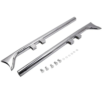 Voodoo Cycle House Custom 33" Fishtail Exhaust Muffler Pipe Slip-On Fit for 1995-2006 for Harley Touring Motorcycles