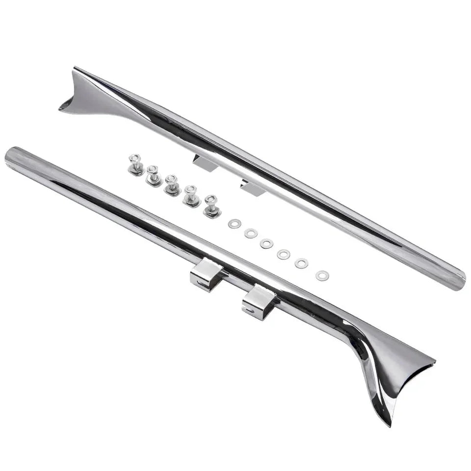 Voodoo Cycle House Custom 33" Fishtail Exhaust Muffler Pipe Slip-On Fit for 1995-2006 for Harley Touring Motorcycles