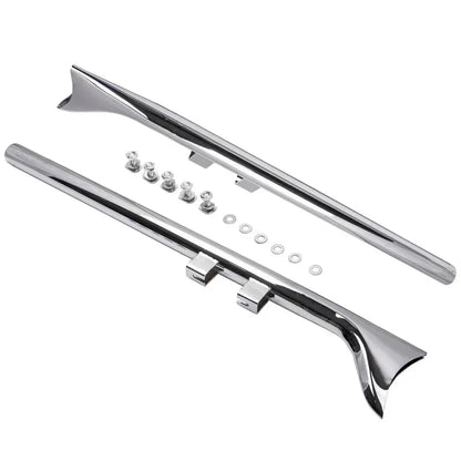 Voodoo Cycle House Custom 33" Fishtail Exhaust Muffler Pipe Slip-On Fit for 1995-2006 for Harley Touring Motorcycles