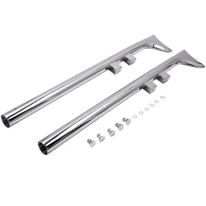 Voodoo Cycle House Custom 33" Fishtail Exhaust Muffler Pipe Slip-On Fit for 1995-2006 for Harley Touring Motorcycles