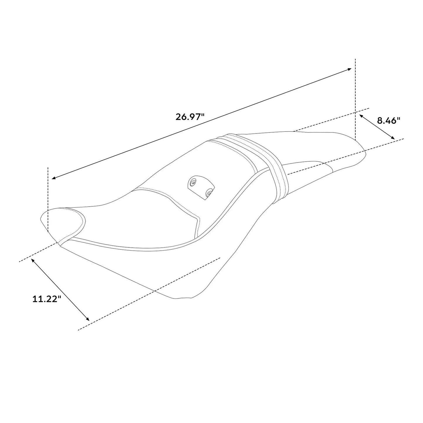 Voodoo Cycle House Custom Seat For Indian Scout 2015-2022