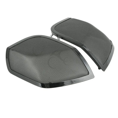 Voodoo Cycle House 5"x7" Saddlebag Lid Speaker Grills For Harley-Davidson Touring Models Electra Glide Road King 2014-UP