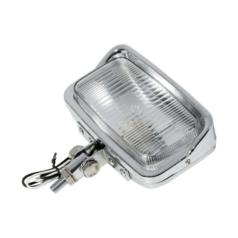 Voodoo Cycle House Retro Rectangle Headlight For Harley-Davidson & Custom Applications