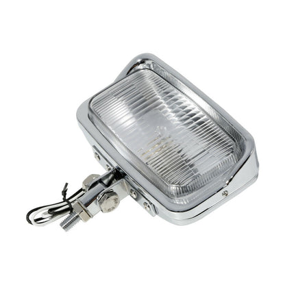 Voodoo Cycle House Retro Rectangle Headlight For Harley-Davidson & Custom Applications