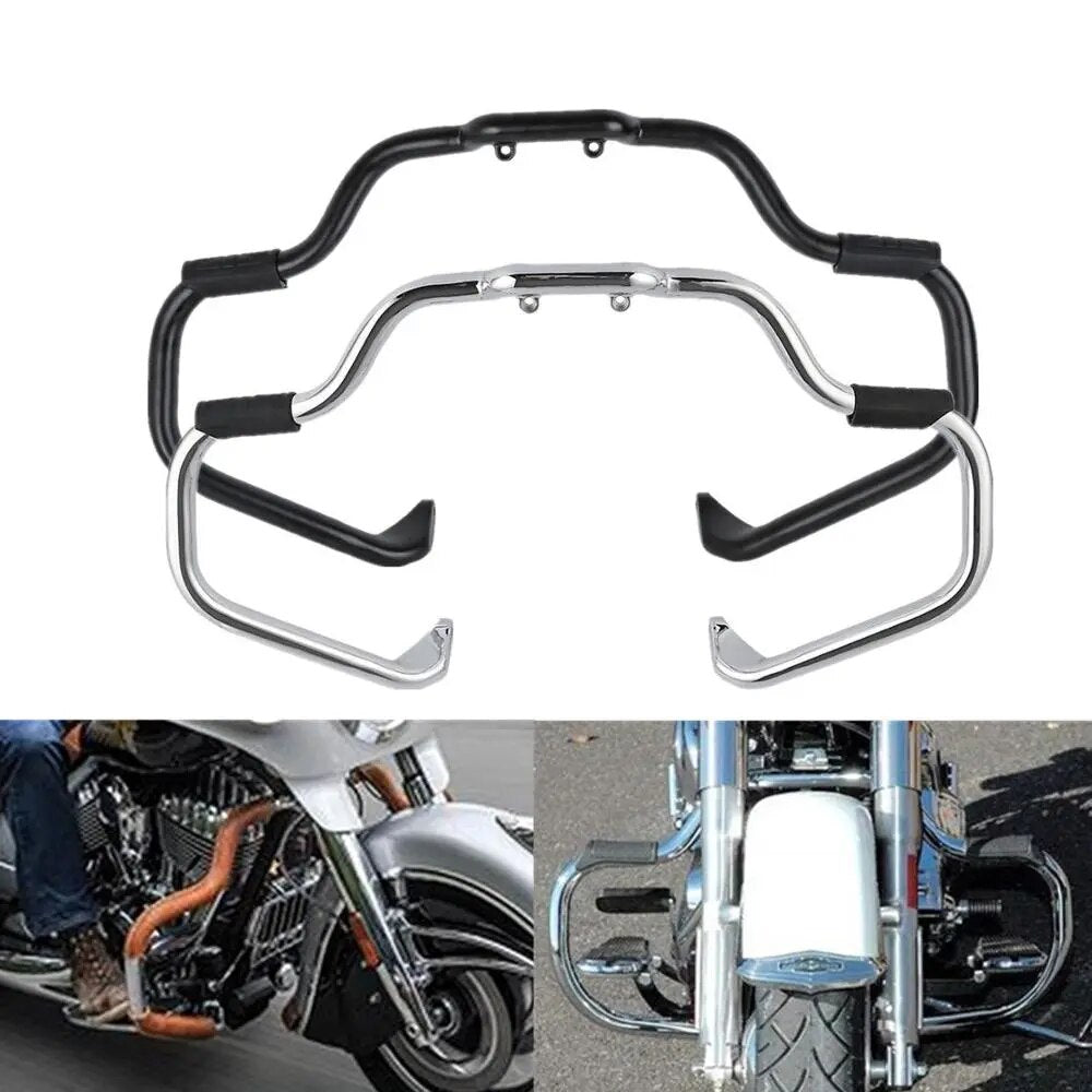 Voodoo Cycle House Custom Mustache Engine Guard For Indian 2014-2023 Chieftain Chief Dark Horse Roadmaster Classic Springfield