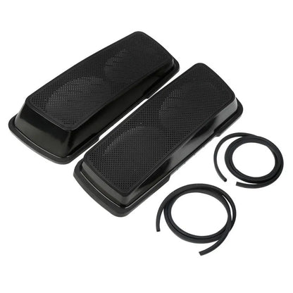 Voodoo Cycle House Custom Dual 6"x9" Saddlebag Speaker Lids For Harley-Davidson Touring Models Road King Electra Street Glide FLHR FLHX 1993-2013