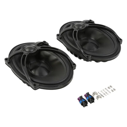 Voodoo Cycle House 5" x 7" Saddlebag Lid Speakers For Harley-Davidson & Indian Touring Models Street Electra Glide Road King FLHTCU FLHRC FLHR FLTR 1994-UP