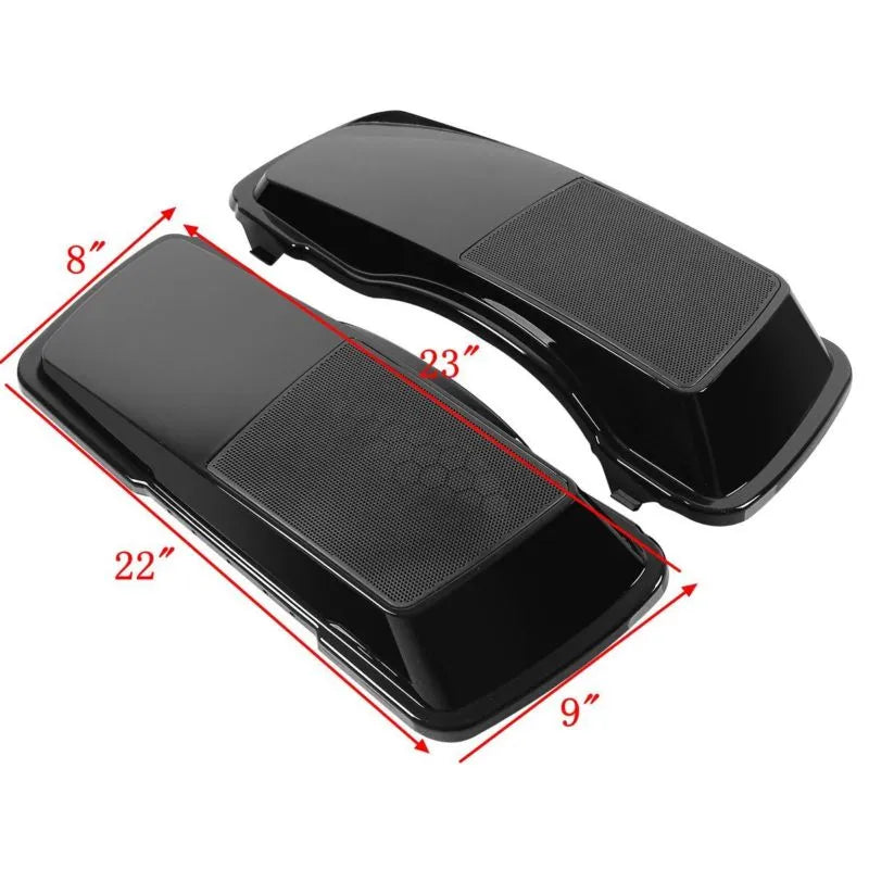 Voodoo Cycle House Custom 6x9" Saddlebag Speaker Lids For Harley-Davidson Touring Models Electra Street Glide Road King FLHR FLTR FLHX 1993-2013