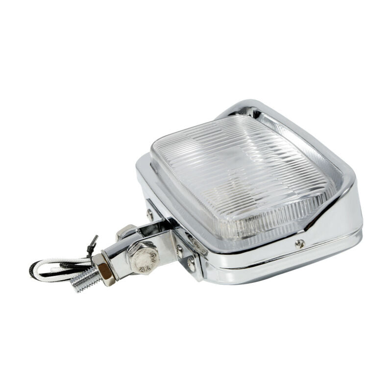Voodoo Cycle House Retro Rectangle Headlight For Harley-Davidson & Custom Applications