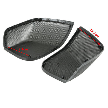 Voodoo Cycle House 5"x7" Saddlebag Lid Speaker Grills For Harley-Davidson Touring Models Electra Glide Road King 2014-UP