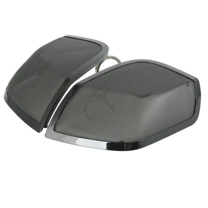 Voodoo Cycle House 5"x7" Saddlebag Lid Speaker Grills For Harley-Davidson Touring Models Electra Glide Road King 2014-UP