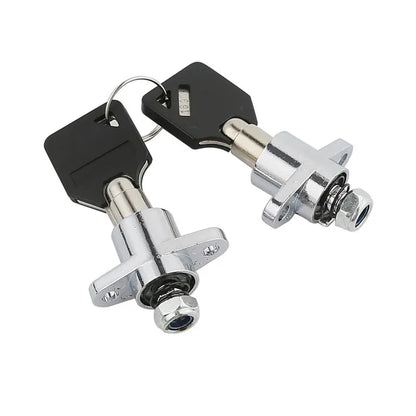 Voodoo Cycle House 2x Hard Saddlebag Lock & Key Set For Harley-Davidson Touring Models Electra Street Glide 2014-UP