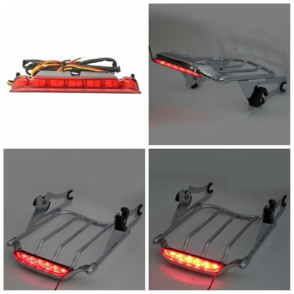 Voodoo Cycle House Luggage Rack LED Tail Light For Harley-Davidson Electra Street Glide Road King FLHT FLHX FLTR FLHXS 2009-2013