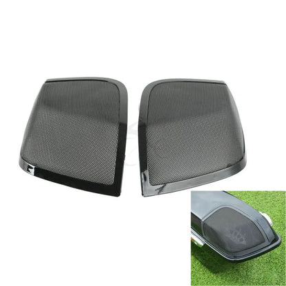 Voodoo Cycle House 5"x7" Saddlebag Lid Speaker Grills For Harley-Davidson Touring Models Electra Glide Road King 2014-UP