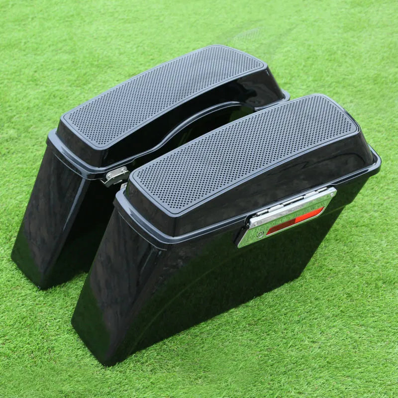 Voodoo Cycle House Custom Saddlebags With 6x9" Speaker Lids For Harley-Davidson Touring Models Street Road Glide King 1993-2013