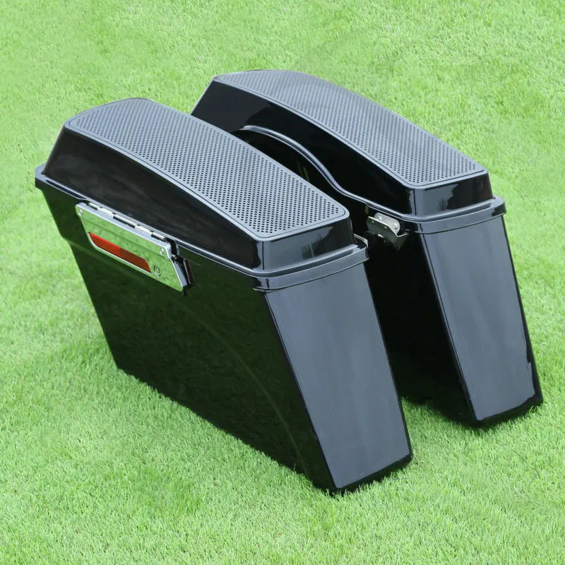 Voodoo Cycle House Custom Saddlebags With 6x9" Speaker Lids For Harley-Davidson Touring Models Street Road Glide King 1993-2013