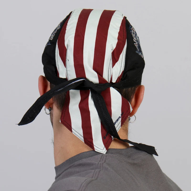 VOODOO MACHINE CO.  Motorcycle riders American Eagle Headwrap