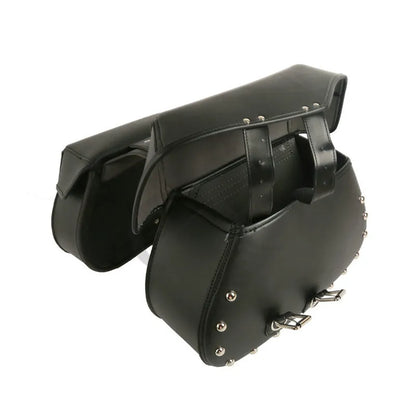 Voodoo Cycle House Custom Leather Saddlebags For Harley-Davidson & Custom Applications Dyna 2008-2017 Sportster 1982-2018 Softail 1984-1999