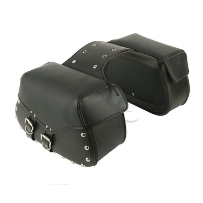 Voodoo Cycle House Custom Leather Saddlebags For Harley-Davidson & Custom Applications Dyna 2008-2017 Sportster 1982-2018 Softail 1984-1999