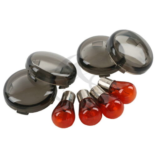 Voodoo Cycle House Turn Signal Lenses W/ Bulbs For Harley-Davidson & Custom Applications