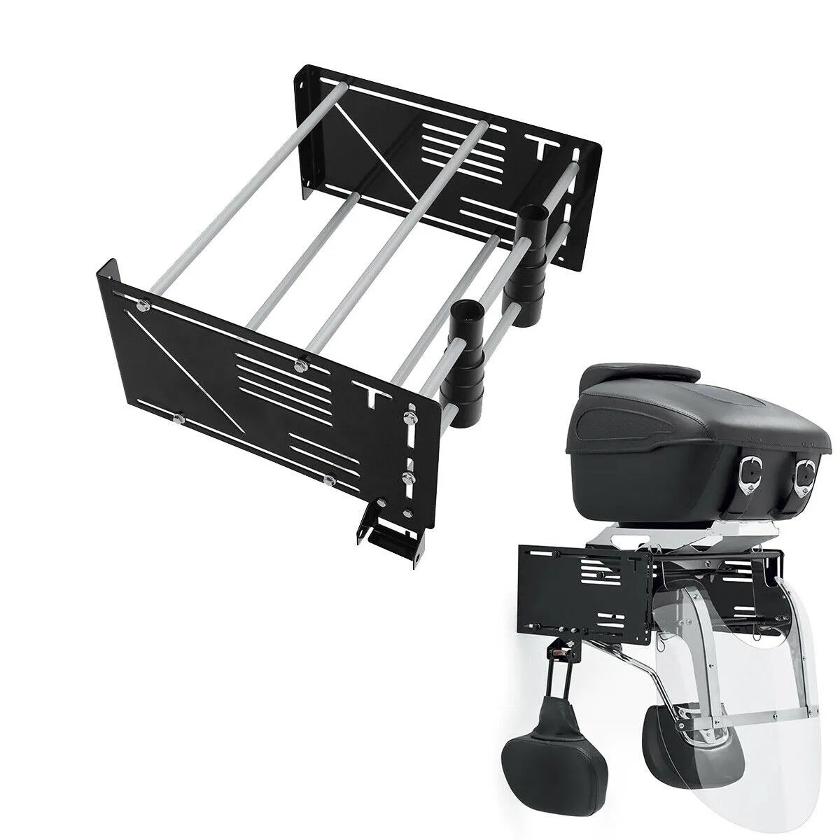 Voodoo Cycle House Wall Mount Tour Pack & Accessories Storage Rack For ...