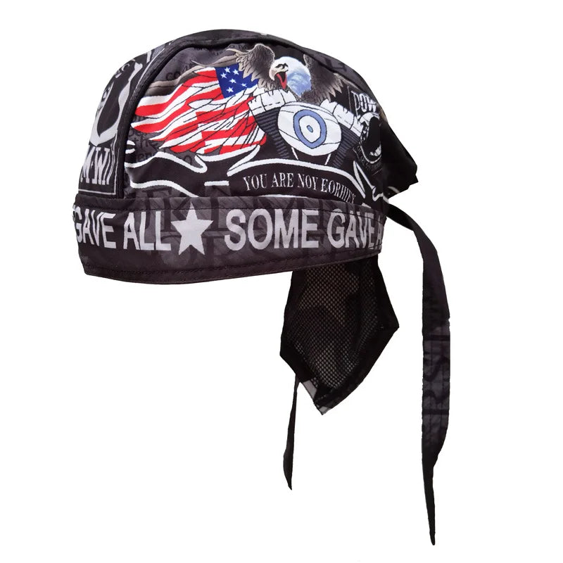 VOODOO MACHINE CO.  Motorcycle riders American Eagle Headwrap
